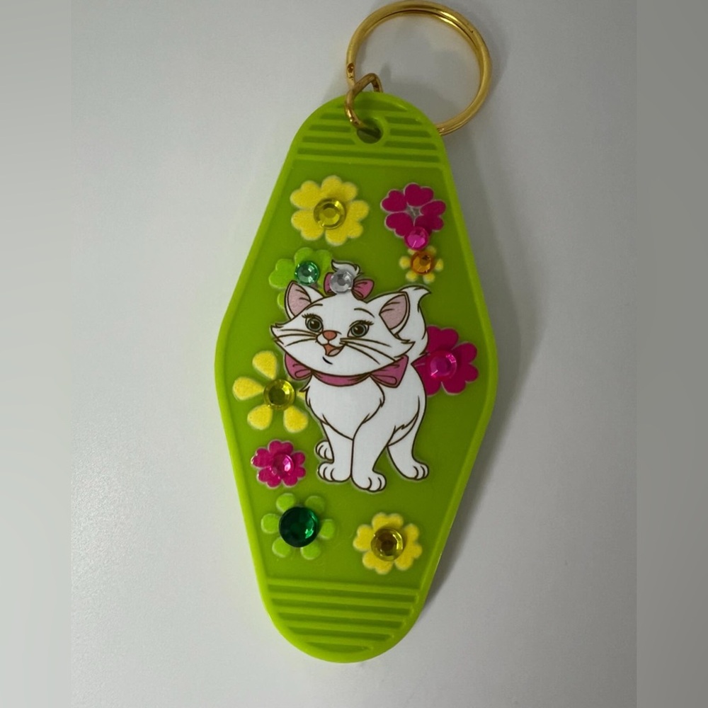Green Marie Motel Keychain
